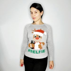 Target Size S Whimsical Selfie Christmas Sweater